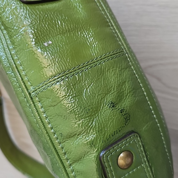 Y2K Coach 12735(f14707) Green Leather Zoe Medium Hobo Shoulder Bag - Picture 7 of 14